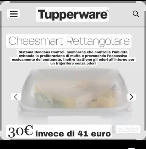 Cheesmart tupperware porta - tupperware,