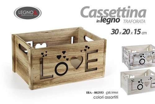 Cassetta porta oggetti cuori - cassetta,