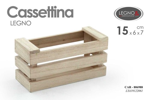 Cassetta porta oggetti legno - cassetta,